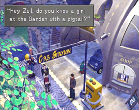 Does Zell know the girl with the Pigtail?