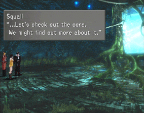 Squall talking about the core