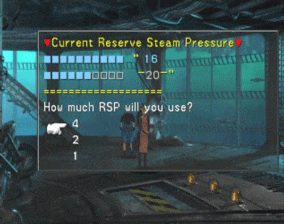 Current Reserve Steam Pressure