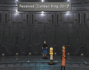 Picking up Combat King 001 at the bottom of the prison