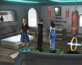 Squall, Rinoa and Zell up in Zell’s Room