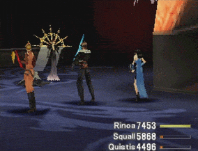 Boss battle against Edea at the end of Disc 2