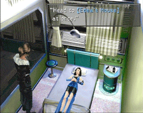Squall indicating that they should head to Edea’s House