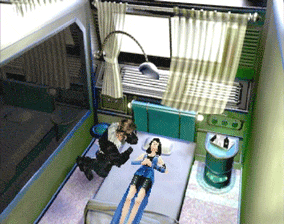 Squall meeting up with Rinoa in the Infirmary