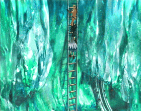 Traveling on a ladder in the Lunatic Pandora
