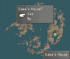 Selecting to fly to Edea’s House
