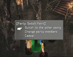 Using one of the Party Switch Points