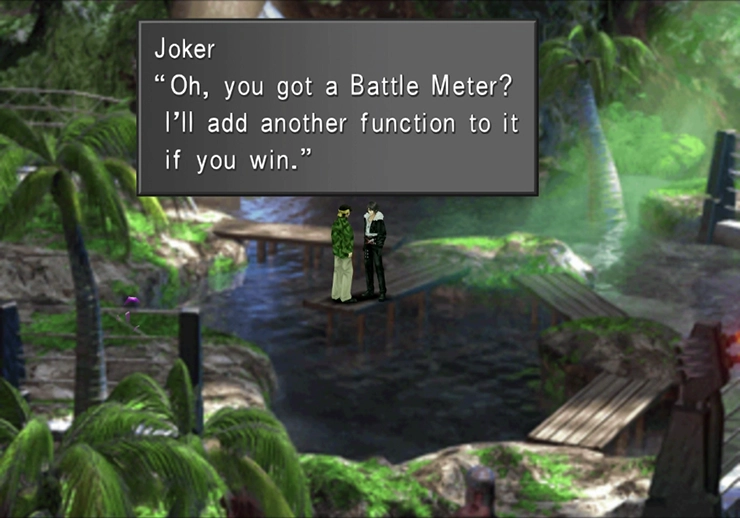 Picking up a Battle Meter from Joker