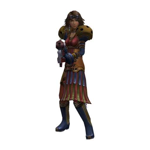 Yuna in the Alchemist Dressphere
