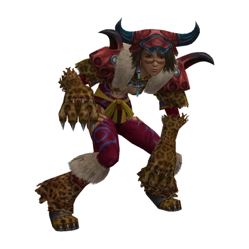 Yuna in the Berserker Dressphere