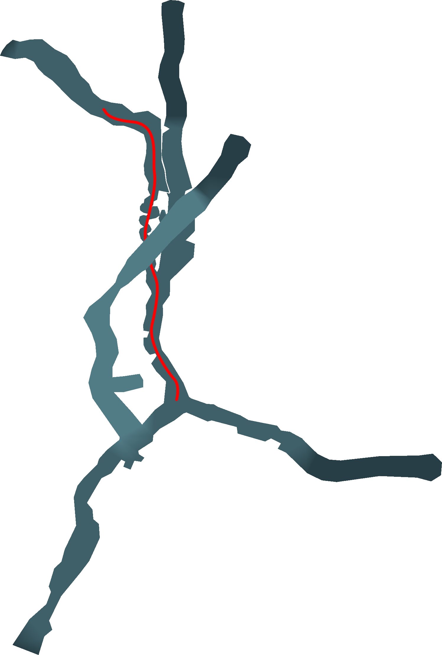 Map of the Mountain Cave and Fayth Cluster