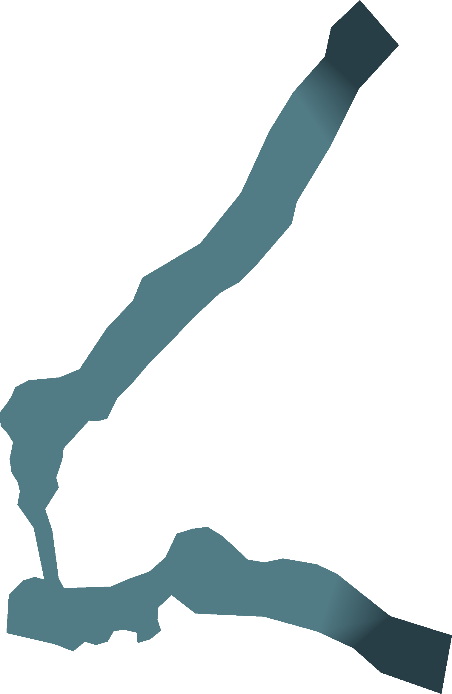 Map of the North Bank area of the Moonflow