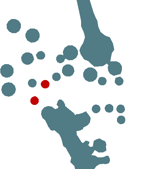 Map of the Scaling the Heights pedestals