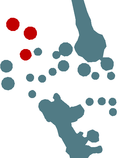 Map of the Scaling the Heights pedestals
