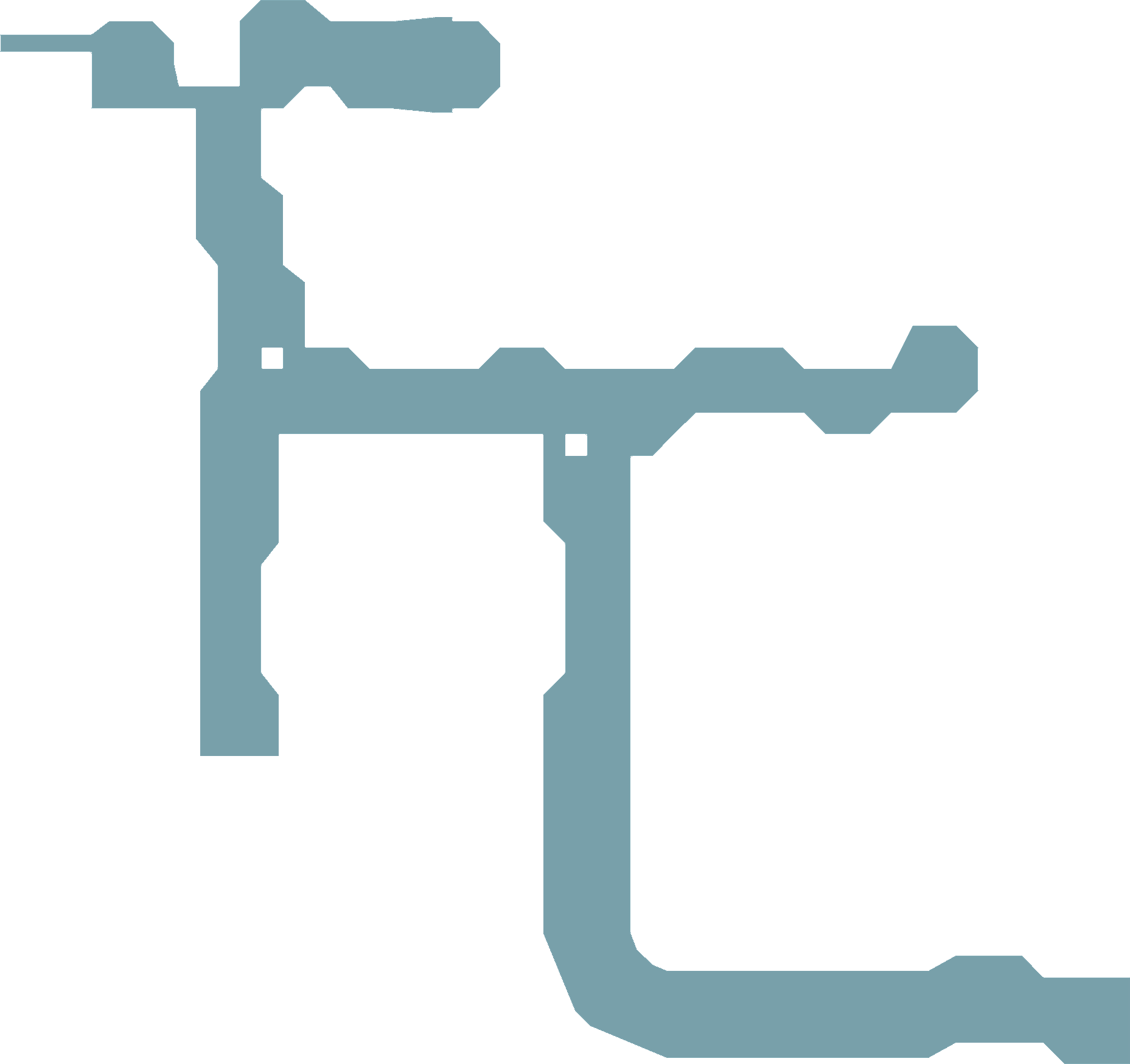 Map of Via Infinito random map 9