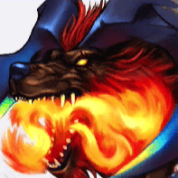 Portrait picture of Ifrit from the game menu