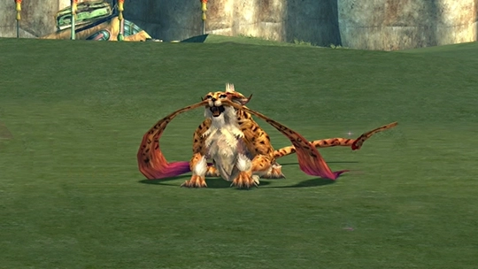 Screenshot of Coeurlregina in a battle at the Monster Arena