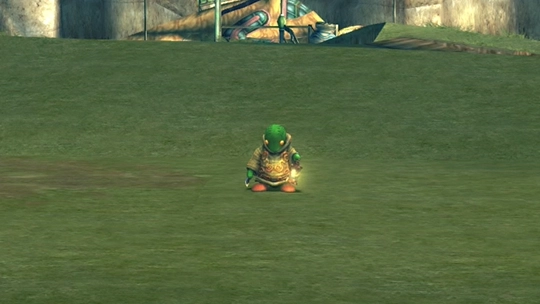 Screenshot of Don Tonberry in a battle at the Monster Arena