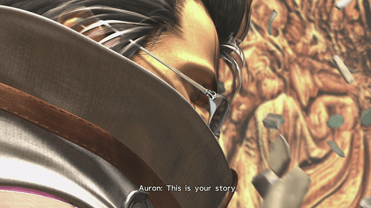 Auron explaining that this is Tidus’ story