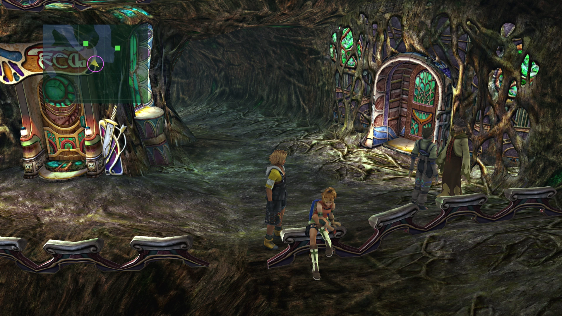 Tidus and Rikku in Guadosalam