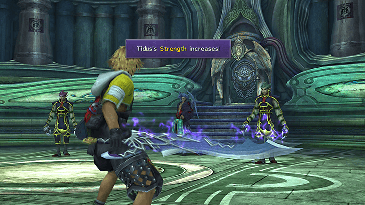 Tidus’ Strength increased! Trigger Command