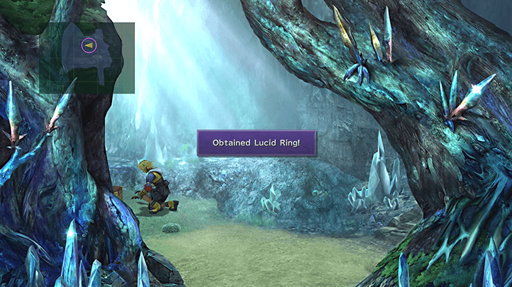 Obtaining the Lucid Ring from the treasure chest
