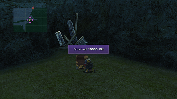 Obtaining 10000 gil in the Calm Lands