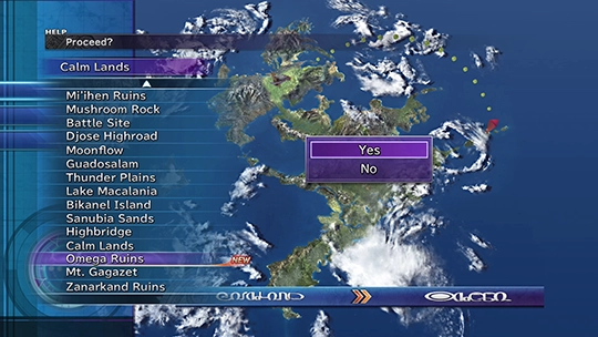 A view of the list of locations on the NavMap