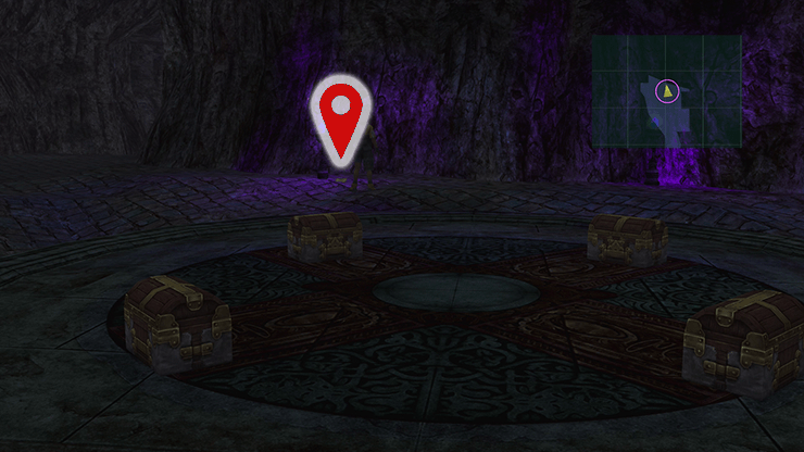 The second glyph in the Omega Ruins