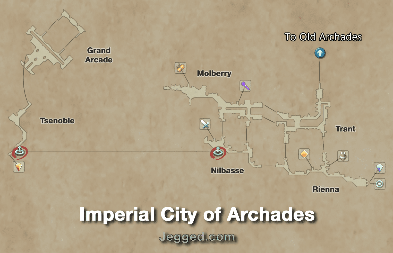 Map of the Imperial City of Archades
