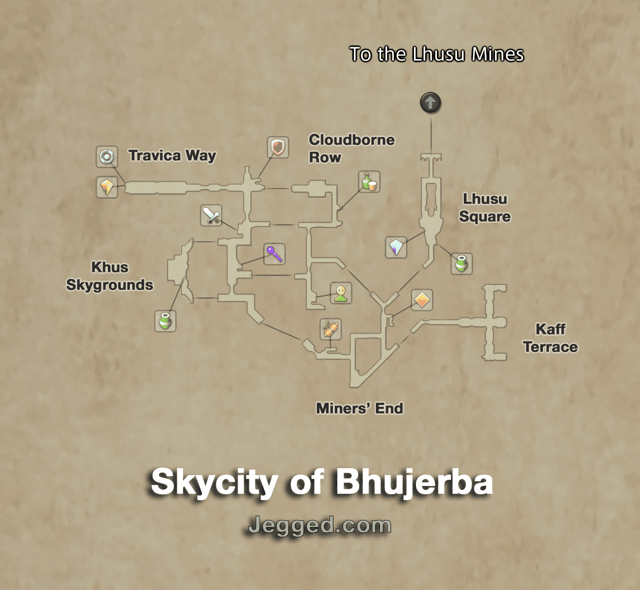 Map of the Skycity of Bhujerba