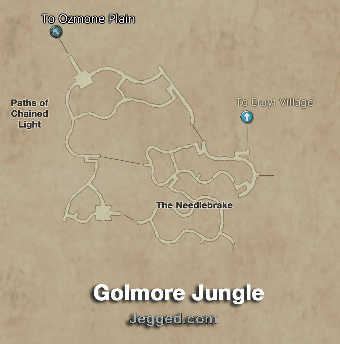 Map of the Golmore Jungle