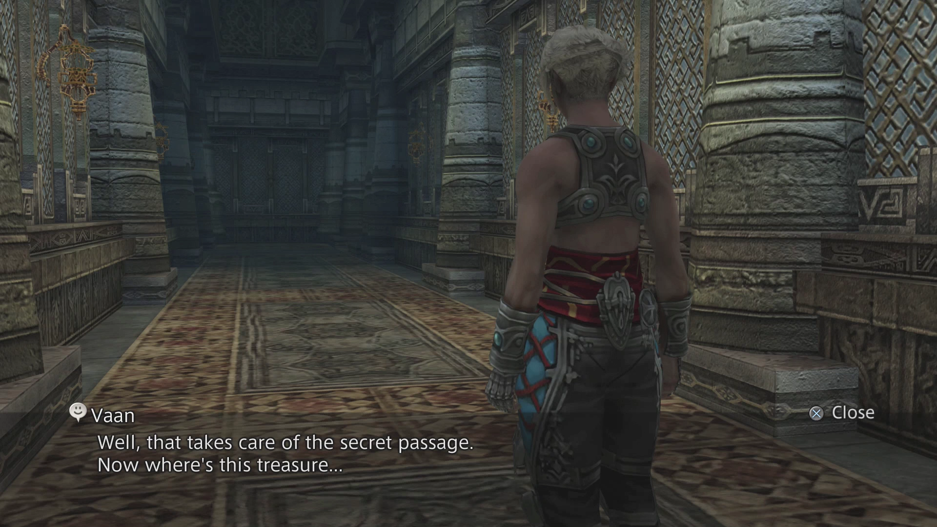 Entering the Secret Passage in the Royal Palace