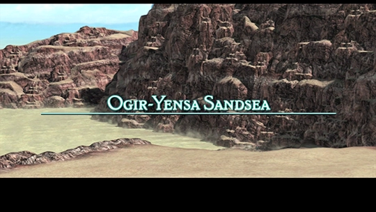 Ogir-Yensa Sandsea Title Screen