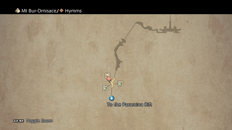 Map indicating where to find Hymms in Mt Bur-Omisace