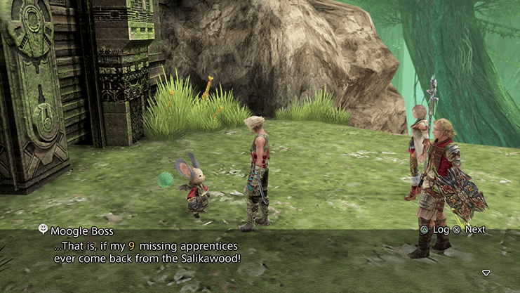 Speaking to the Moogle Boss about his 9 missing apprentices