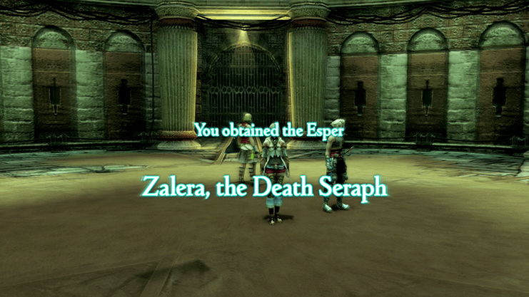 You obtained the Esper, Zalera, the Death Seraph