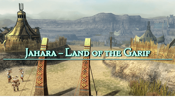 Jahara - Land of the Garif Title Screen