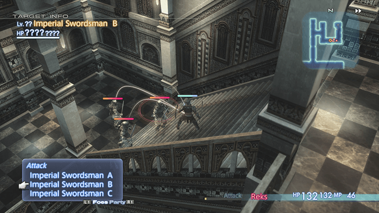 Defeating the Imperial Swordsman on the upper level