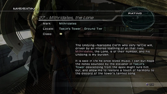 The objective overview screen for Mission 27 against Mithridates