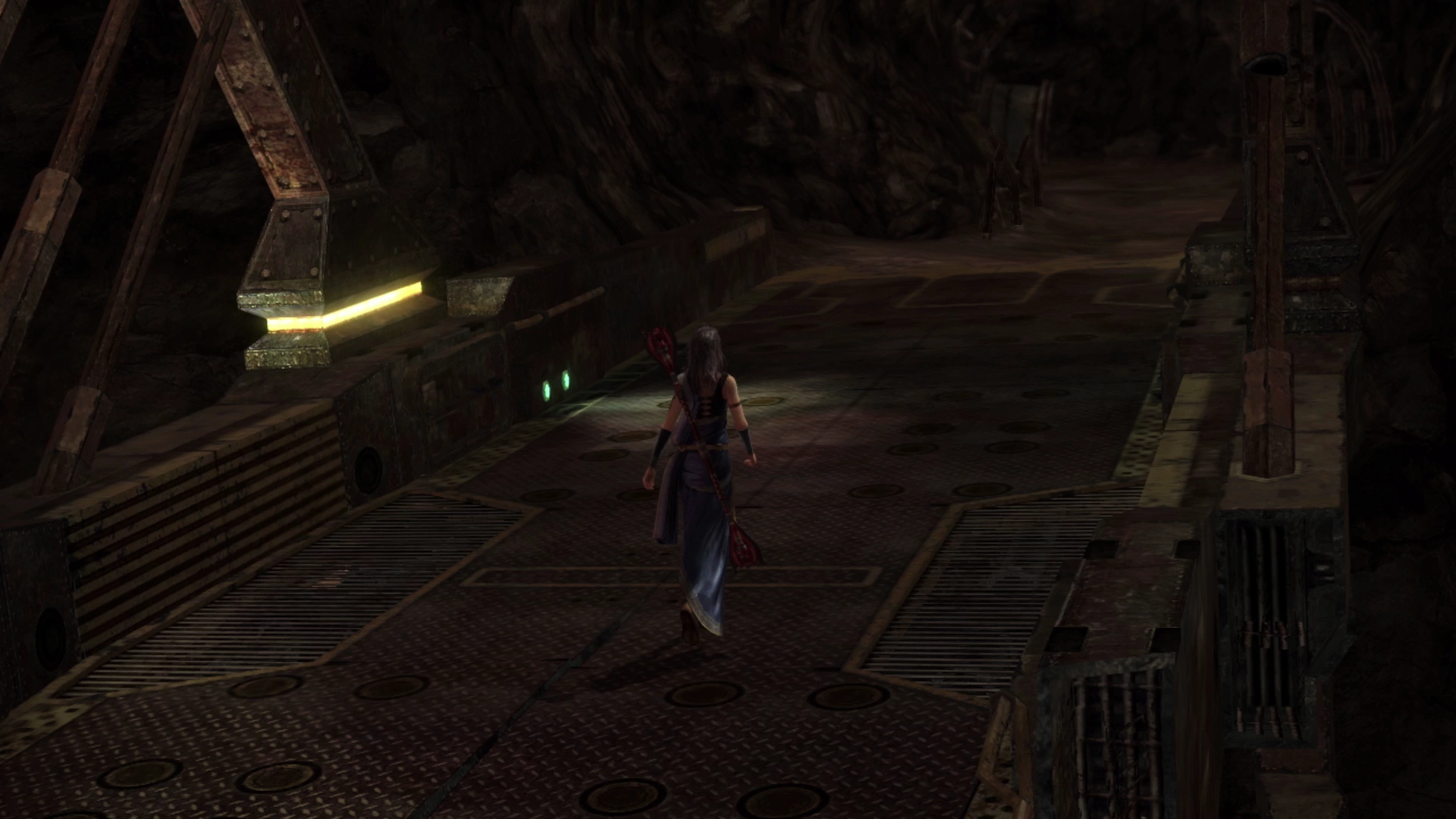 Fang entering the Abandoned Dig area of the Mah’habara Subterra