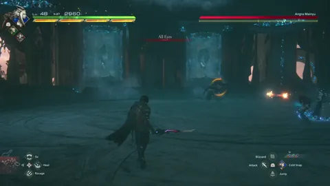 Animation of Angra Mainyu’s All Eyes attack