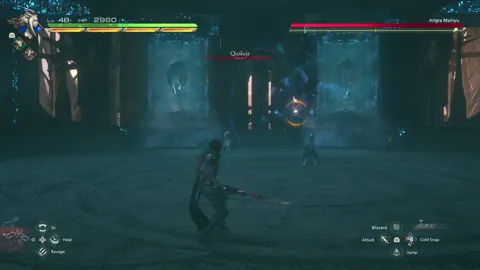 Animation of Angra Mainyu’s Quakeja attack