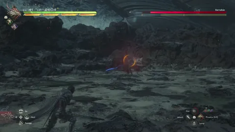 Animation of Barnabas’ Vertical Magic Blade Slash