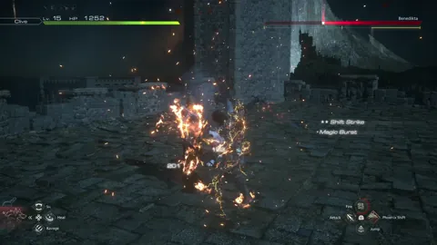 Animation of Benedikta’s Physical Attack