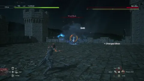 Animation of Benedikta’s Wind Slash attack