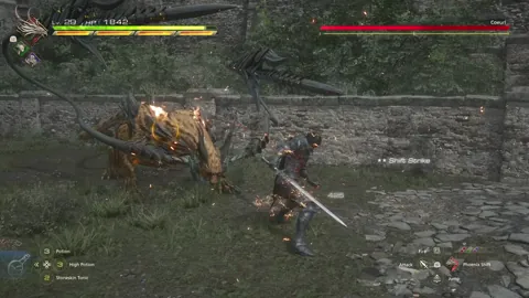 Animation of Coeurl’s Claw Swipe attack