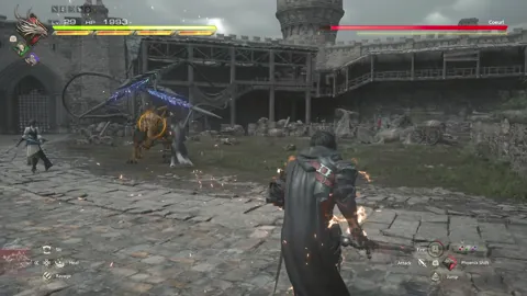 Animation of Coeurl’s Electric Blast attack