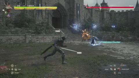 Animation of Coeurl’s Lunge attack