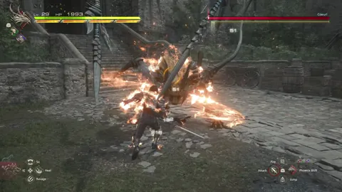 Animation of Coeurl’s Whirlwind attack